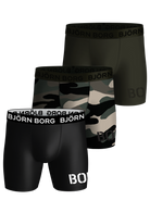 Björn Borg - 3 Pack Performance Boxer - Army Color