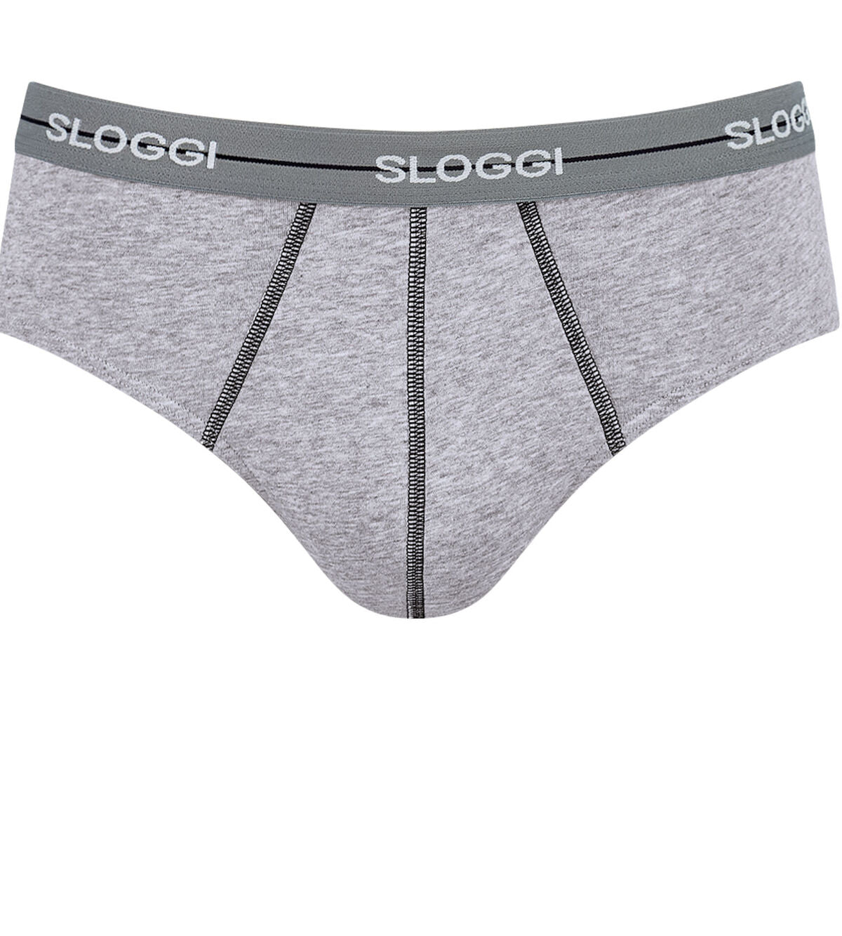 Sloggi Men Start Men's midi Briefs 3 Pack - Grey Combination