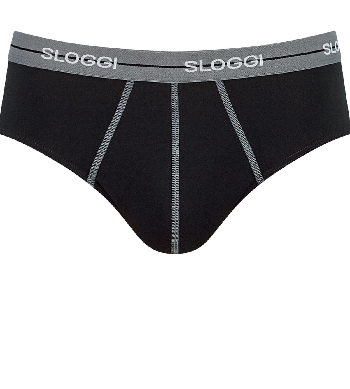 Sloggi Men Start Men's midi Briefs 3 Pack - Grey Combination