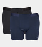 Sloggi Men Made Boxershorts - Blue / Black - 2 Pack