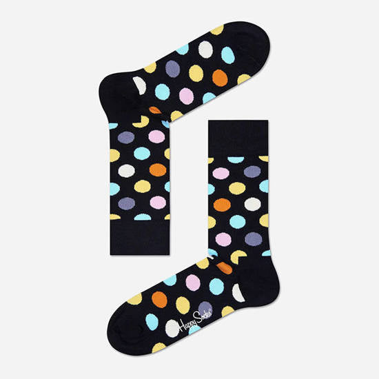 Happy Socks - Big Dot Sock - Black