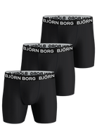 Björn Borg Performance Boxer 3-pack - Black