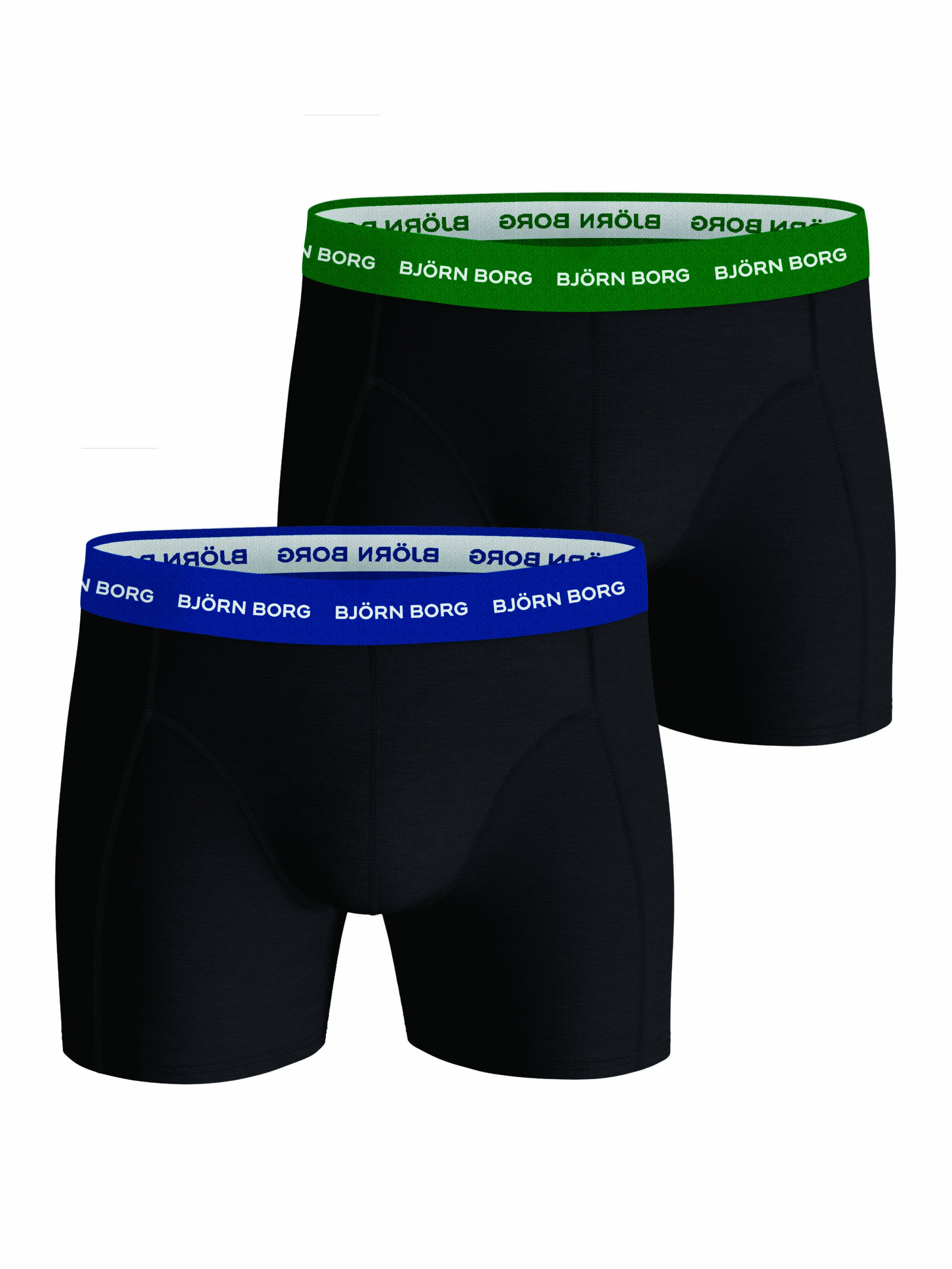 Bjorn Borg 2-Pack Cotton Men's Boxers - Black Contrast MP001