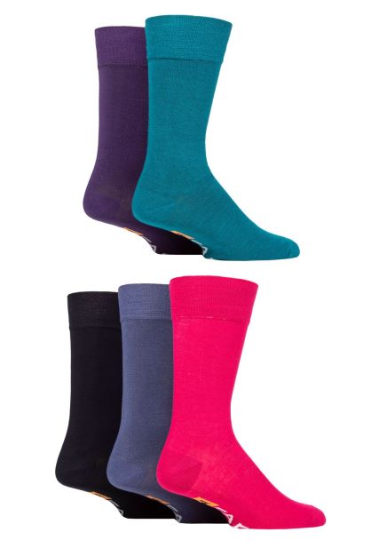 Farah Plain Bamboo Men's Socks - 5 Pack