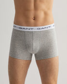 GANT - 3 Pack Stretch Cotton Trunks - Black/White/Grey