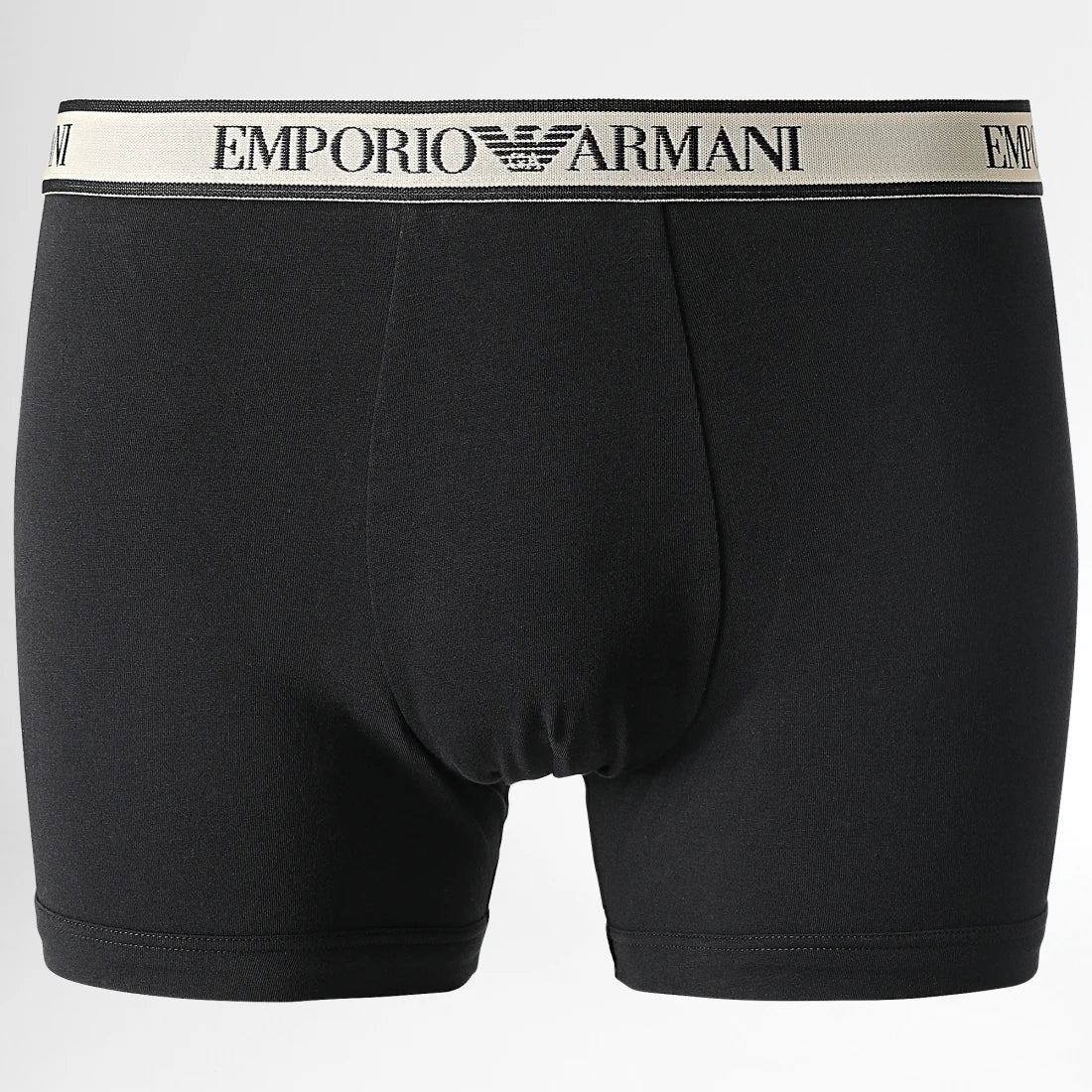 Emporio Armani 3 Pack Boxer Briefs - Black Beige