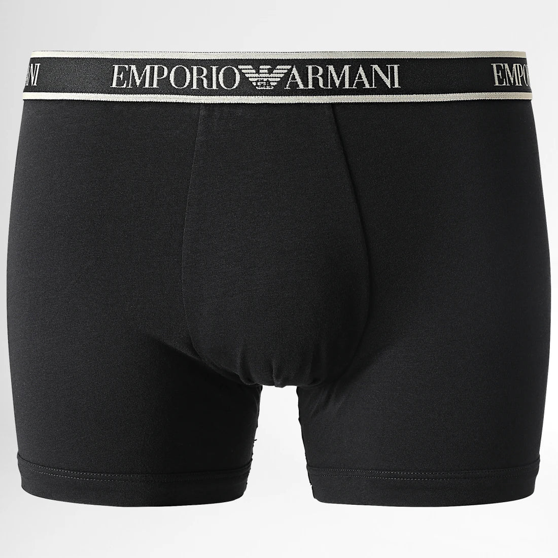 Emporio Armani 3 Pack Boxer Briefs - Black Beige