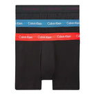 Calvin Klein Men's - 3 Pc Cotton Stretch Trunks - Black with Purple / Blue / Red