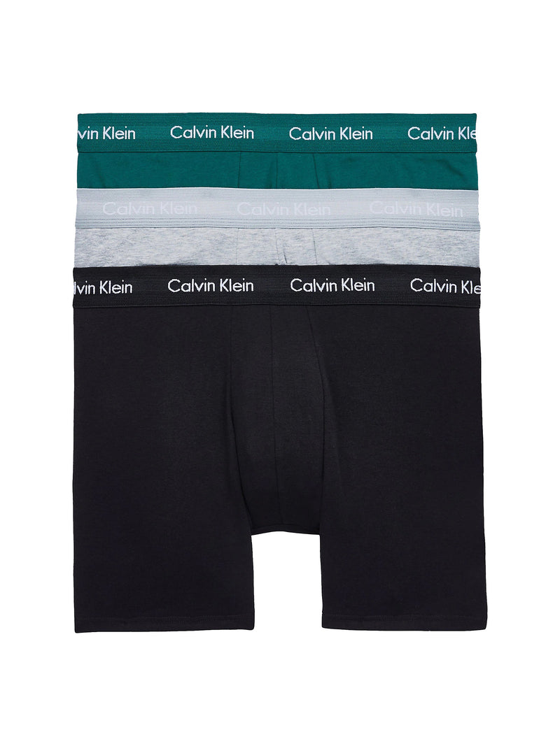 Calvin Klein 3 Pack Boxer Brief Alligator, Grey & Black