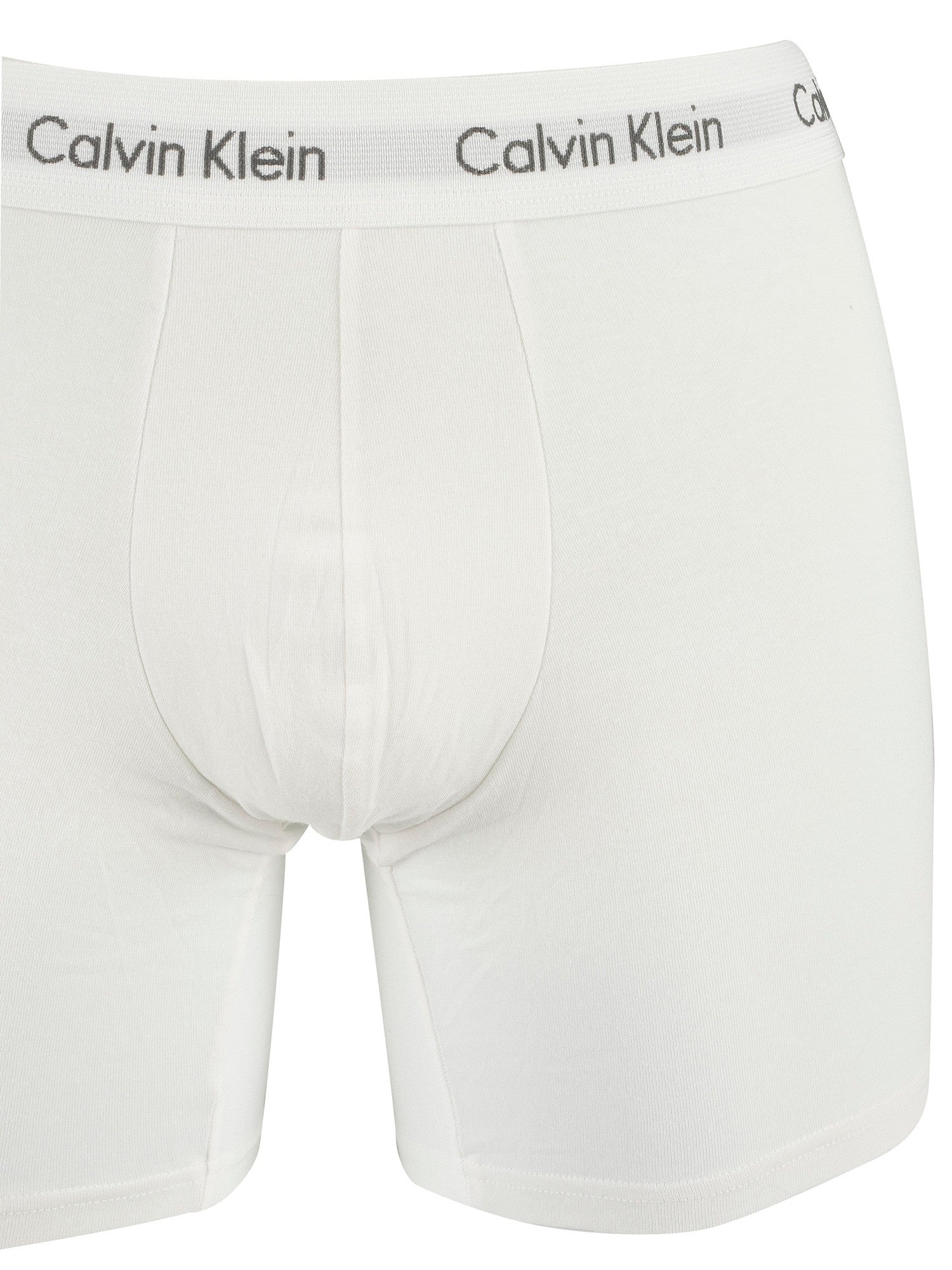 Calvin Klein Cotton Stretch 3 Pack Boxer Briefs - White / B&W Stripe / Black