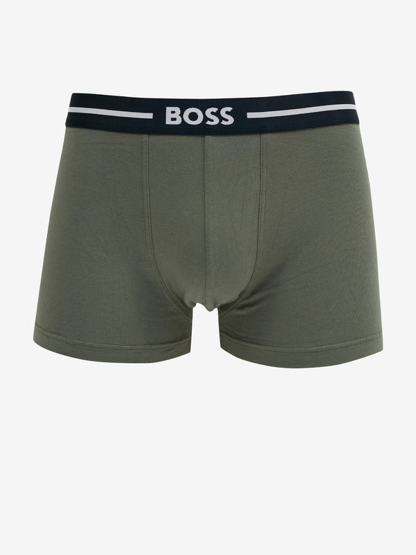 Boss 3 Pack of Stretch-Cotton Trunks - All Over Print