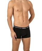 Boss 3 Pack of Stretch-Cotton Trunks - White/Orange/Black