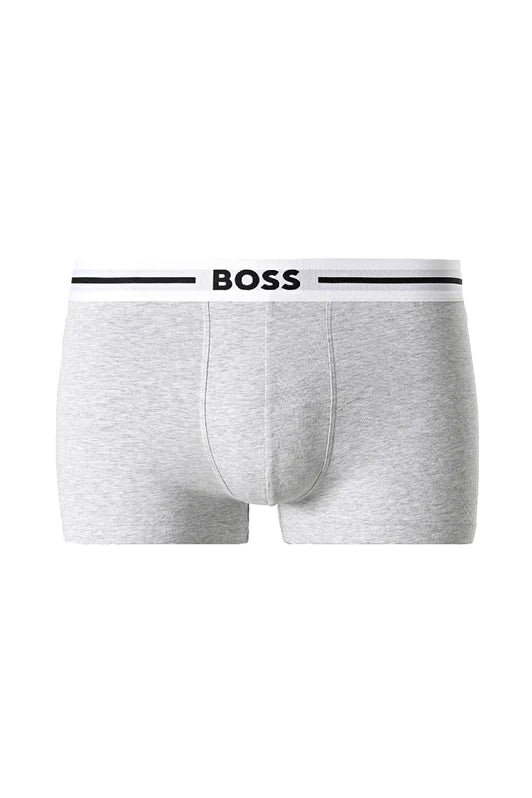 Boss 3 Pack of Stretch-Cotton Trunks - Blue/Burgundy/Grey