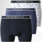 Emporio Armani 3 Pack Boxer Briefs - Blue/Navy/White