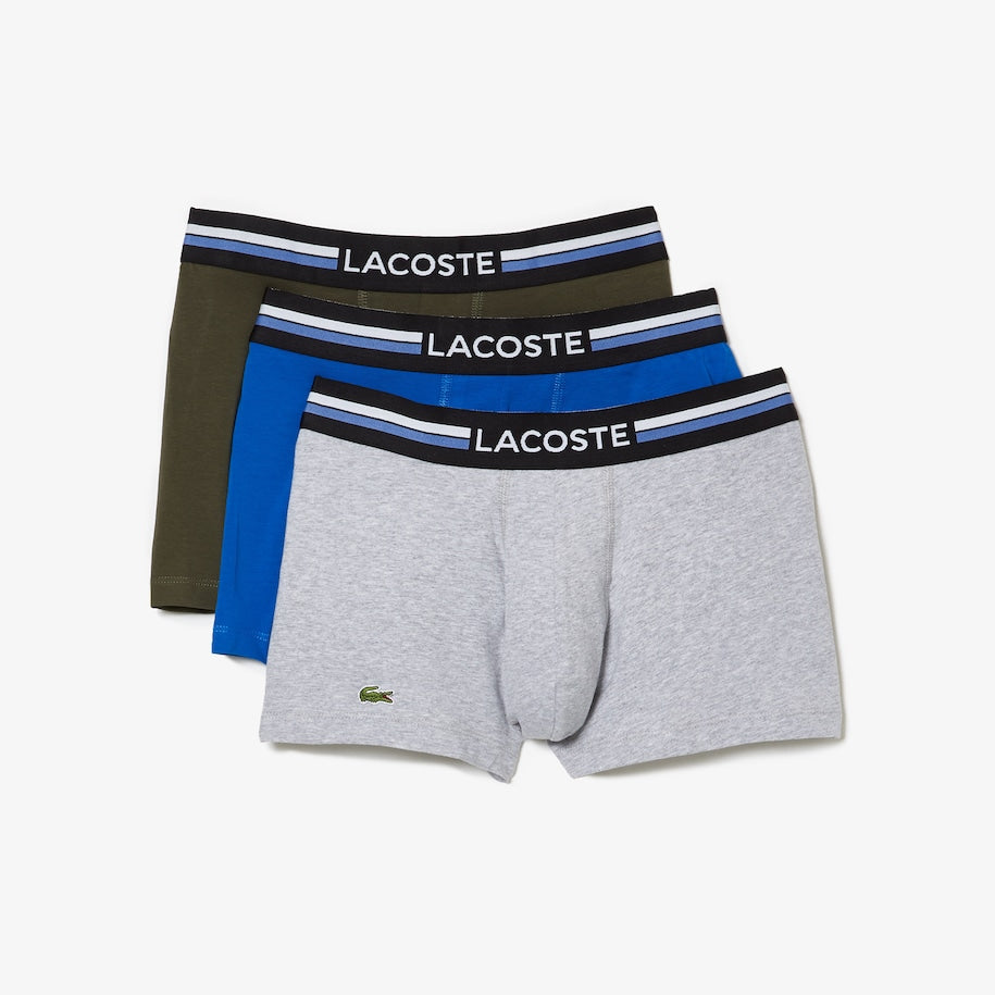 Lacoste - Pack Of 3 Iconic Trunks - With Three Tone Waistband