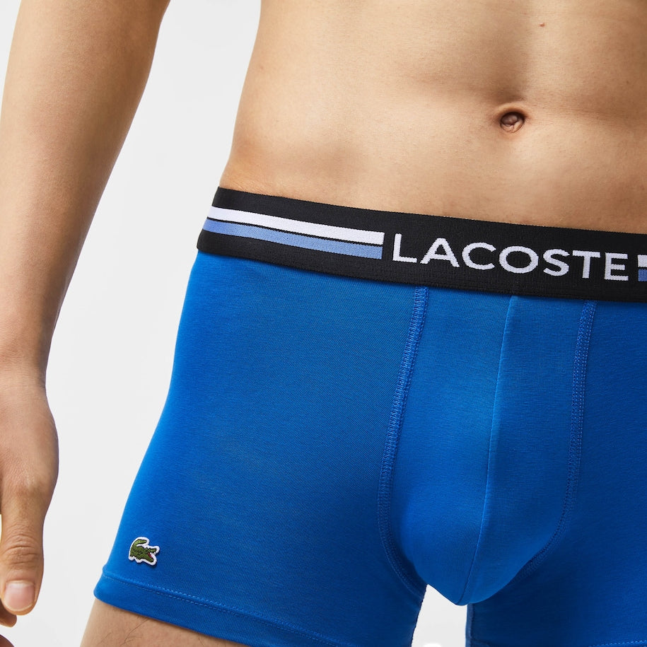 Lacoste - Pack Of 3 Iconic Trunks - With Three Tone Waistband