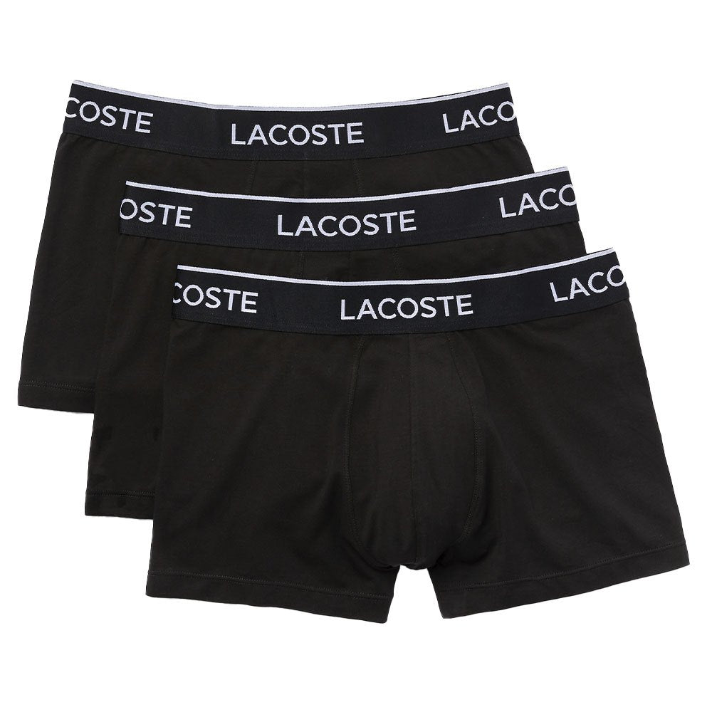 Buy Lacoste Pack Of 3 Casual Black Boxer Briefs 2024 Online