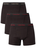 Calvin Klein - 3 Pack Limited Edition Trunks - Different Color Logo on Black