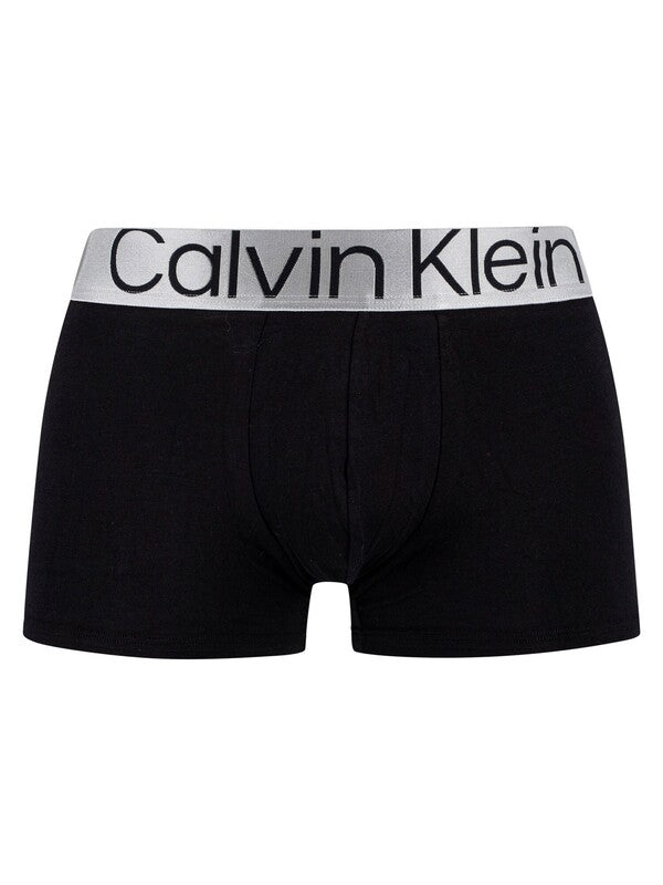 Calvin Klein Reconsidered Steel Trunks 3 Pack - Blue Lake/Clay/Black