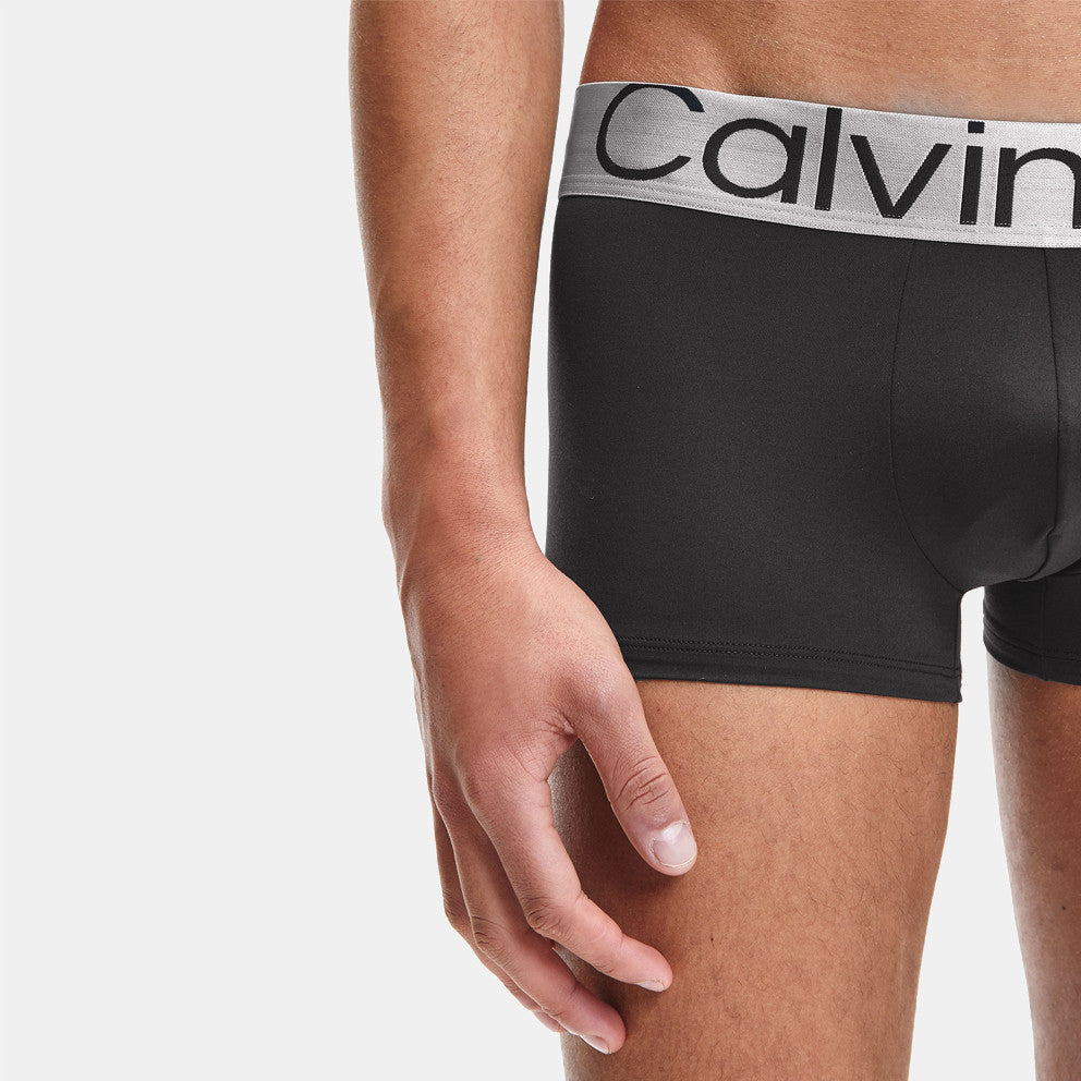 Calvin Klein 3 Pack Trunks - Steel Micro - Black