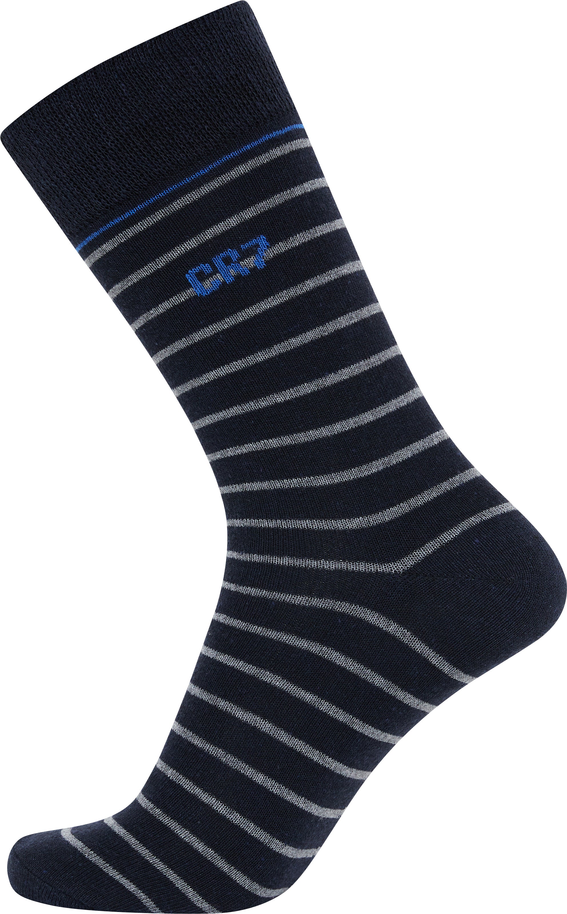 CR7 10-Pack Men's Socks - Size 7-12 ( Black/Grey/Blue/Stripe )