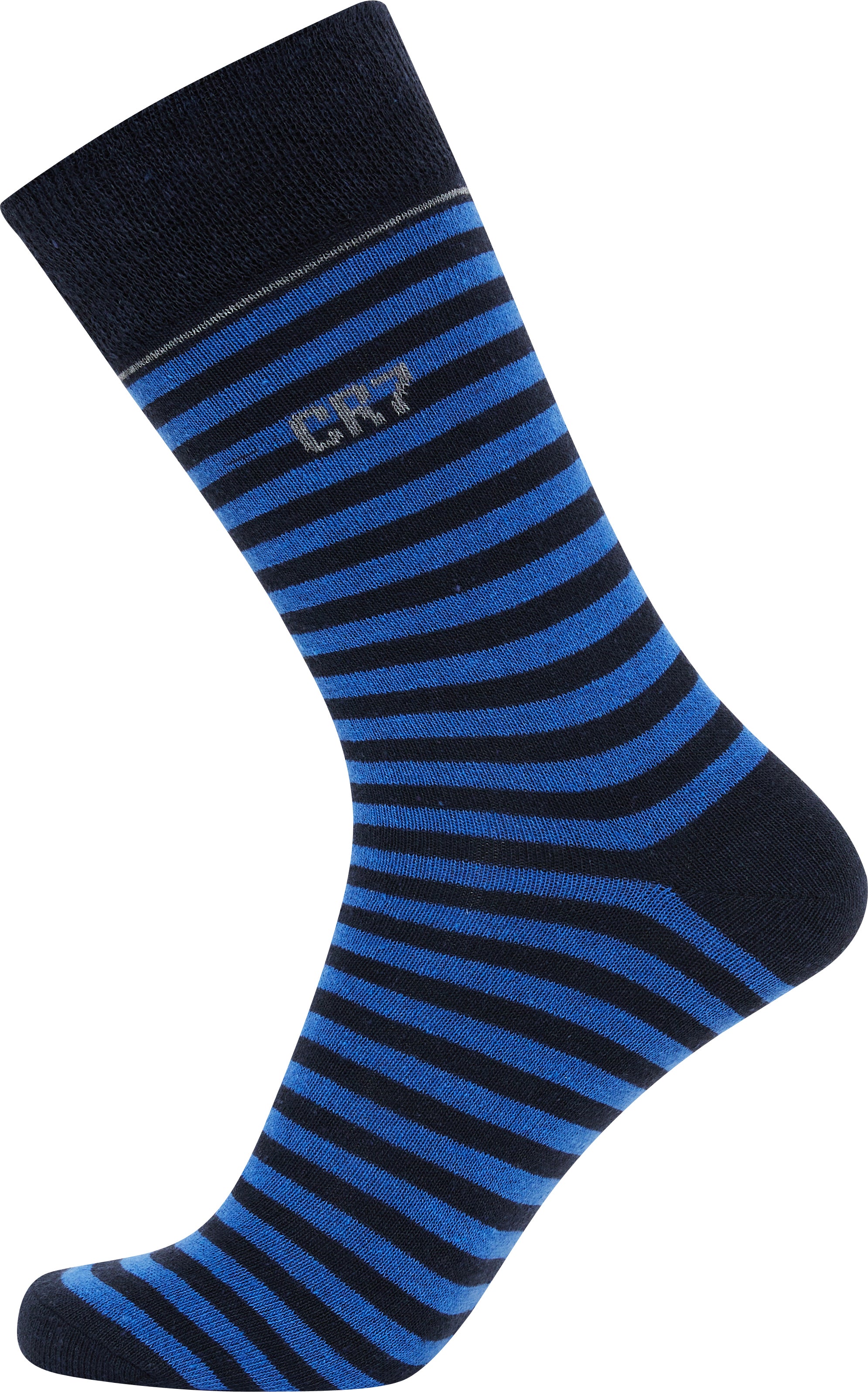 CR7 10-Pack Men's Socks - Size 7-12 ( Black/Grey/Blue/Stripe )