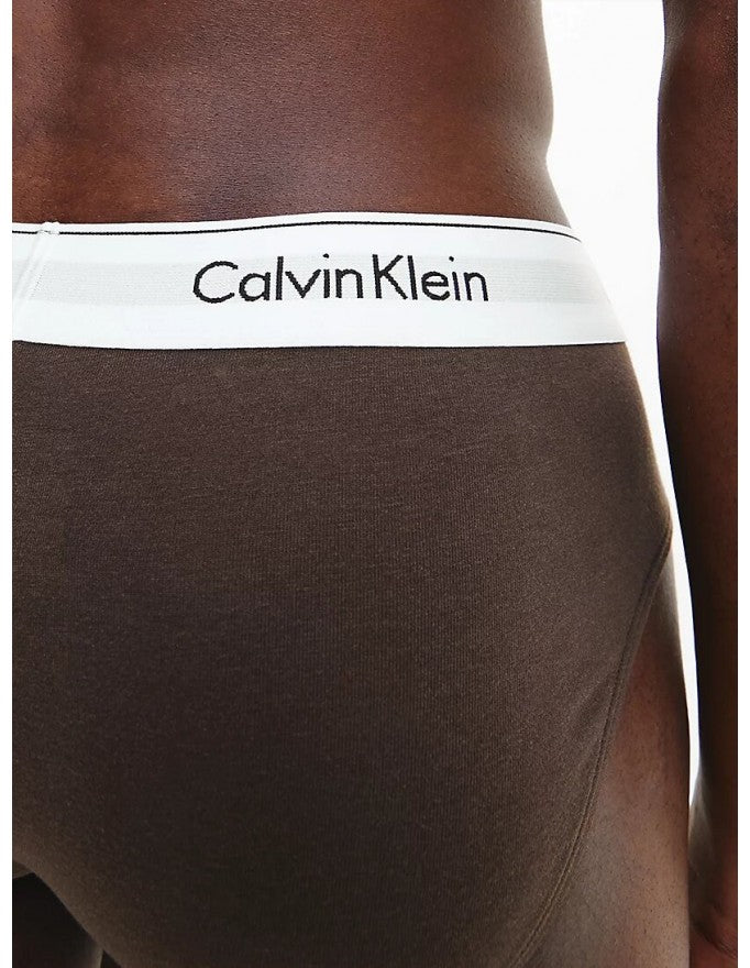 Calvin Klein 3 Pack Briefs - Modern Cotton (Black/ Woodland/ Sandalwood)