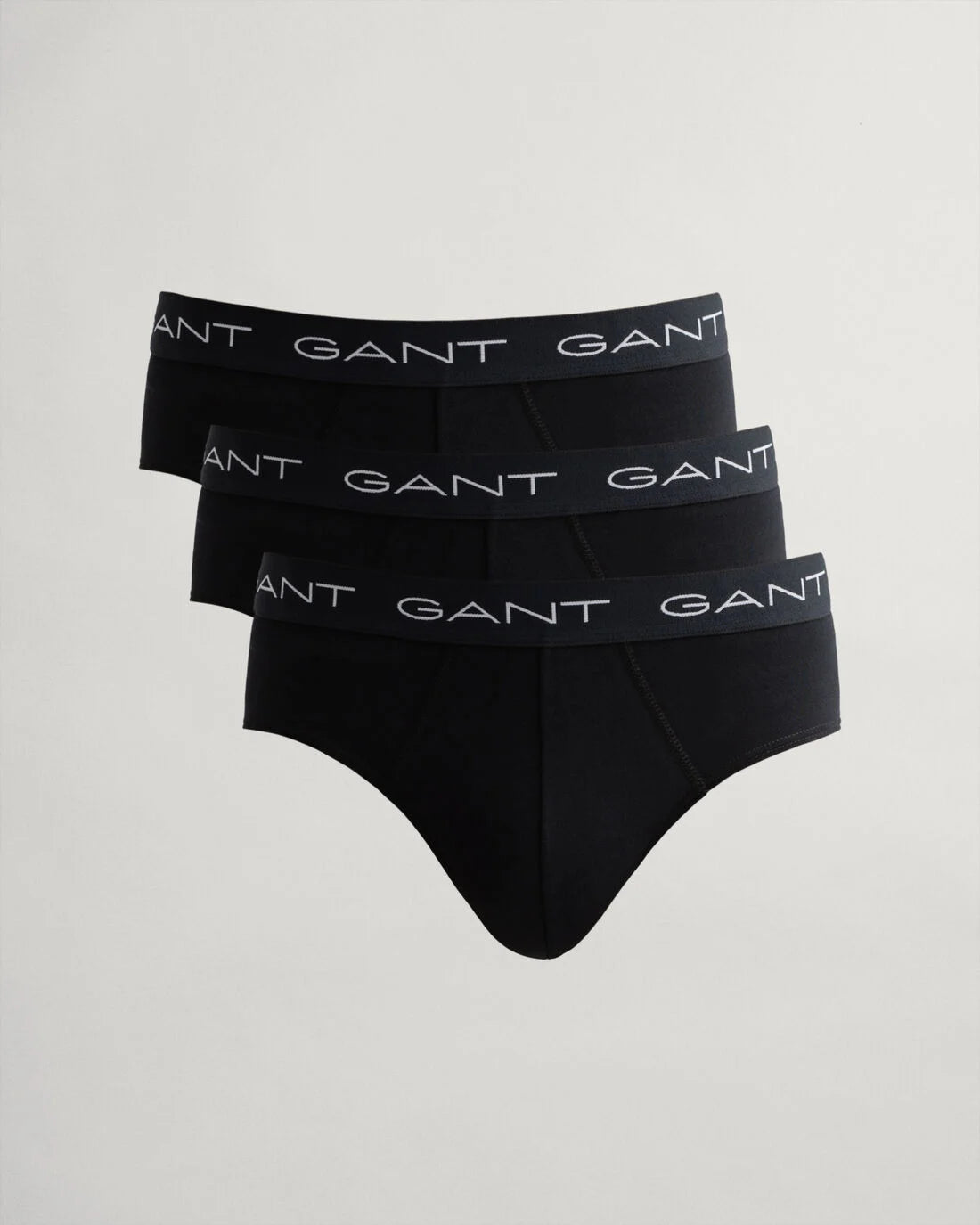 GANT 3 Pack Briefs Black - Stretch Cotton