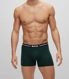 Boss 3 Pack of Stretch Cotton Boxer Briefs - BGN