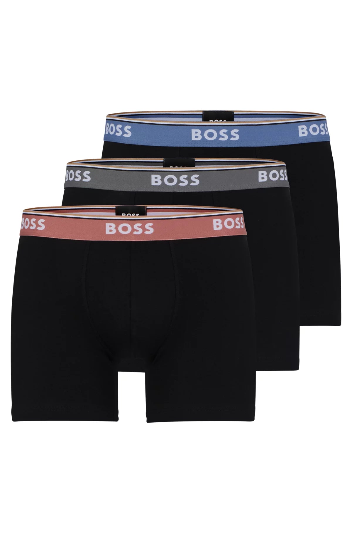 BOSS - Regular-rise briefs in pure cotton with logo waistband