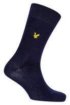 Lyle & Scott 3 Pack Angus Socks with Eagle Embroidery - Grey Marl - Peacoat - Black