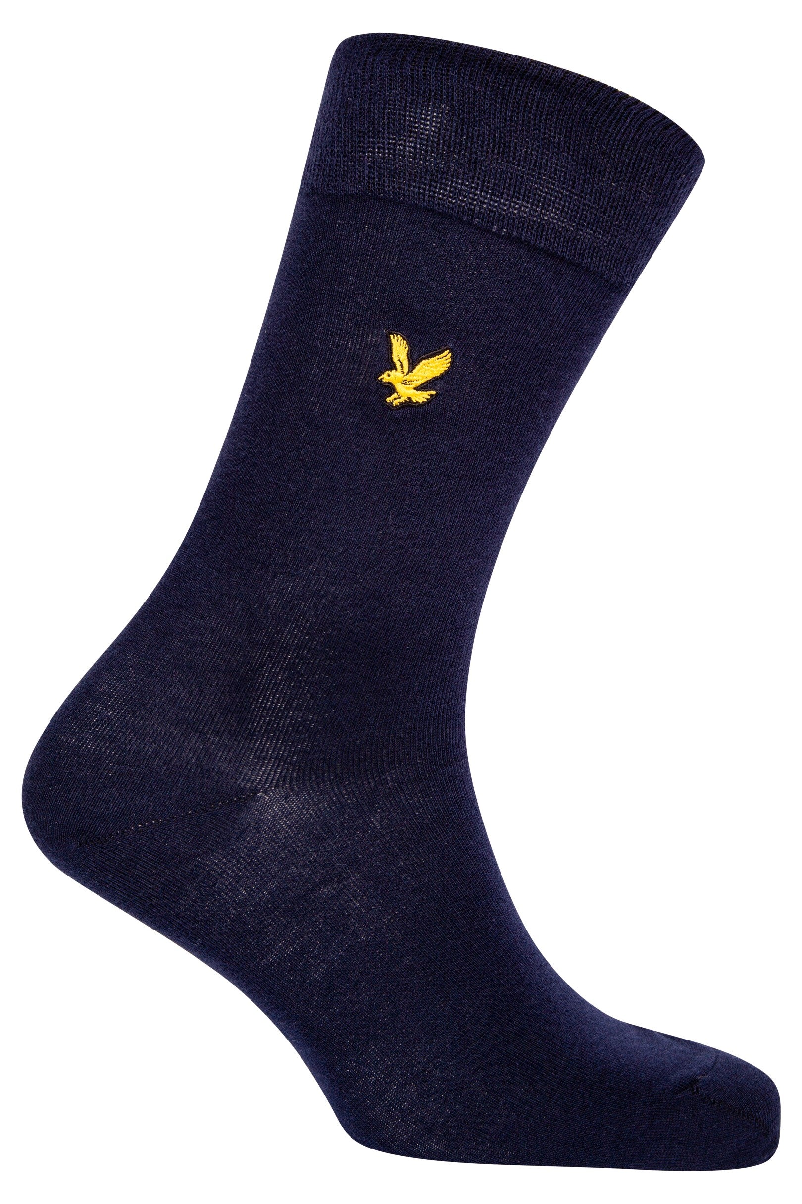 Lyle & Scott 3 Pack Angus Socks with Eagle Embroidery - Peacoat