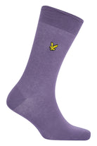 Lyle & Scott 3 Pack Angus Crew Socks - Peacoat/Wine Tasting/Purple Sage ( UK 7-11 )