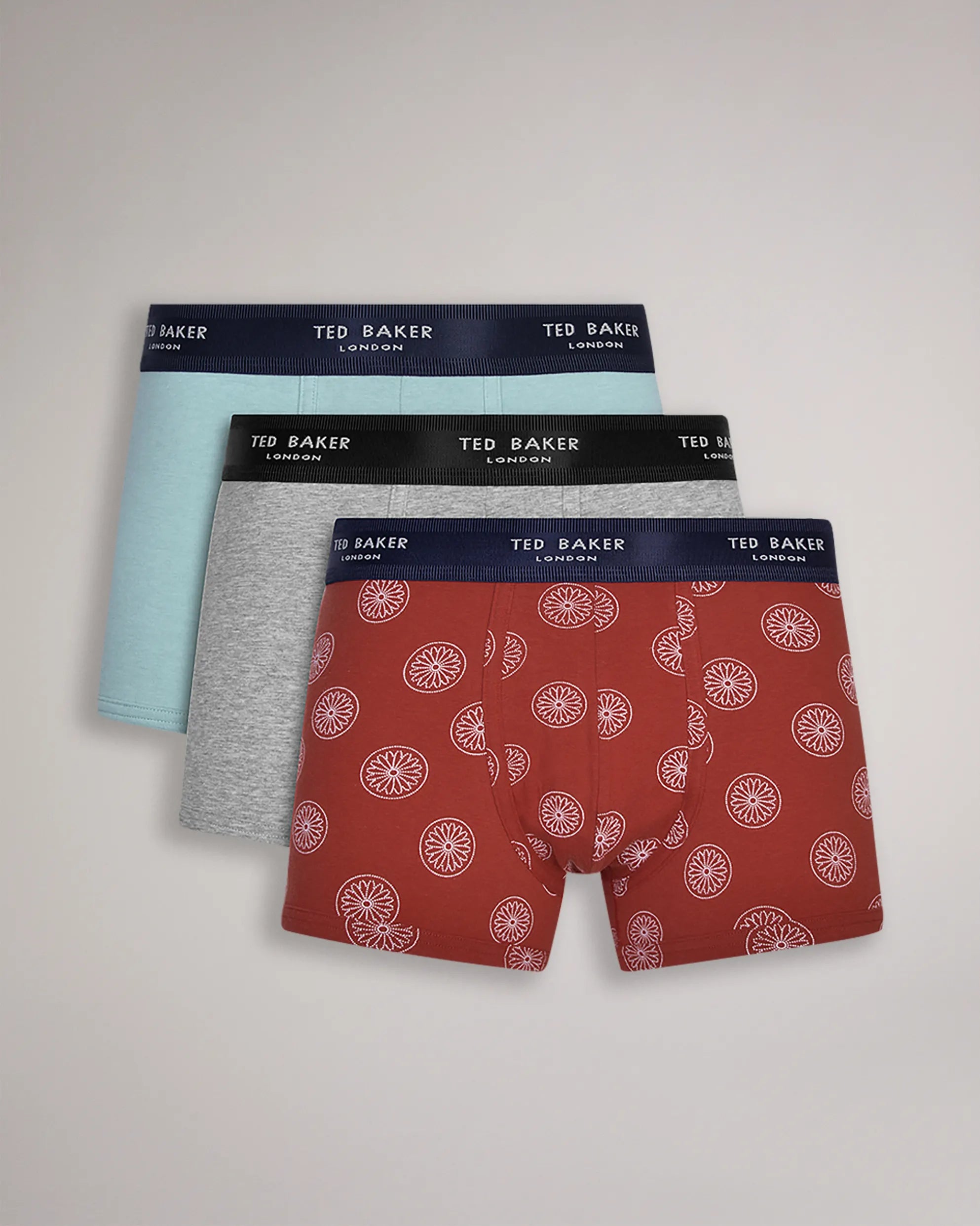 Ted Baker 3 Pack Fashion Cotton Stretch Trunks - Buuses