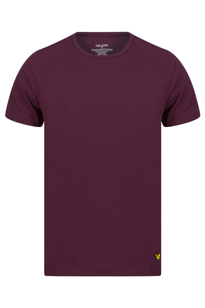 Lyle & Scott 3 Pack 3 Pack August Multi T Shirts - (Wine Tasting - Peacoat - Grey Marl)