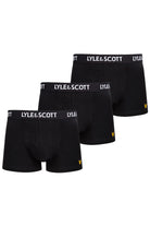 Lyle & Scott 3 Pack Barclay Men's Trunks - Black