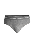 Björn Borg Solid Essential Briefs 3-pack - Black / White / Grey