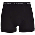 Calvin Klein 3 Pack Cotton Stretch - Normal Rise Trunks ( Black / Black Waistband )