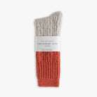 Thunders Love Wool Collection Cable Knit Orange Socks - (39-45)