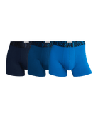 CR7 MENS 3 PACK COTTON TRUNKS - Navy / Blue / Cobalt