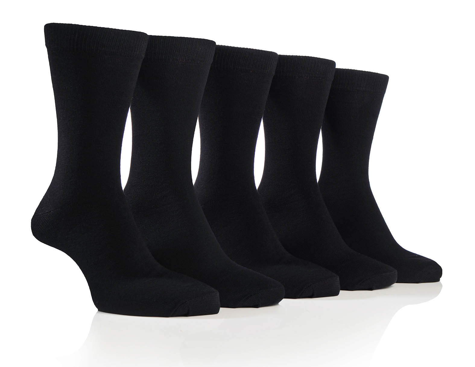 Farah Men's 5 Pack Cotton Rich Plain Jaquard Socks, Size 6-11