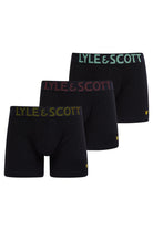 Lyle & Scott 3 Pack Daniel Men's Trunks - Black Multi Waistbands