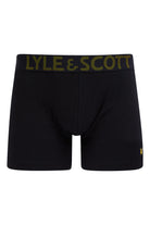 Lyle & Scott 3 Pack Daniel Men's Trunks - Black Multi Waistbands