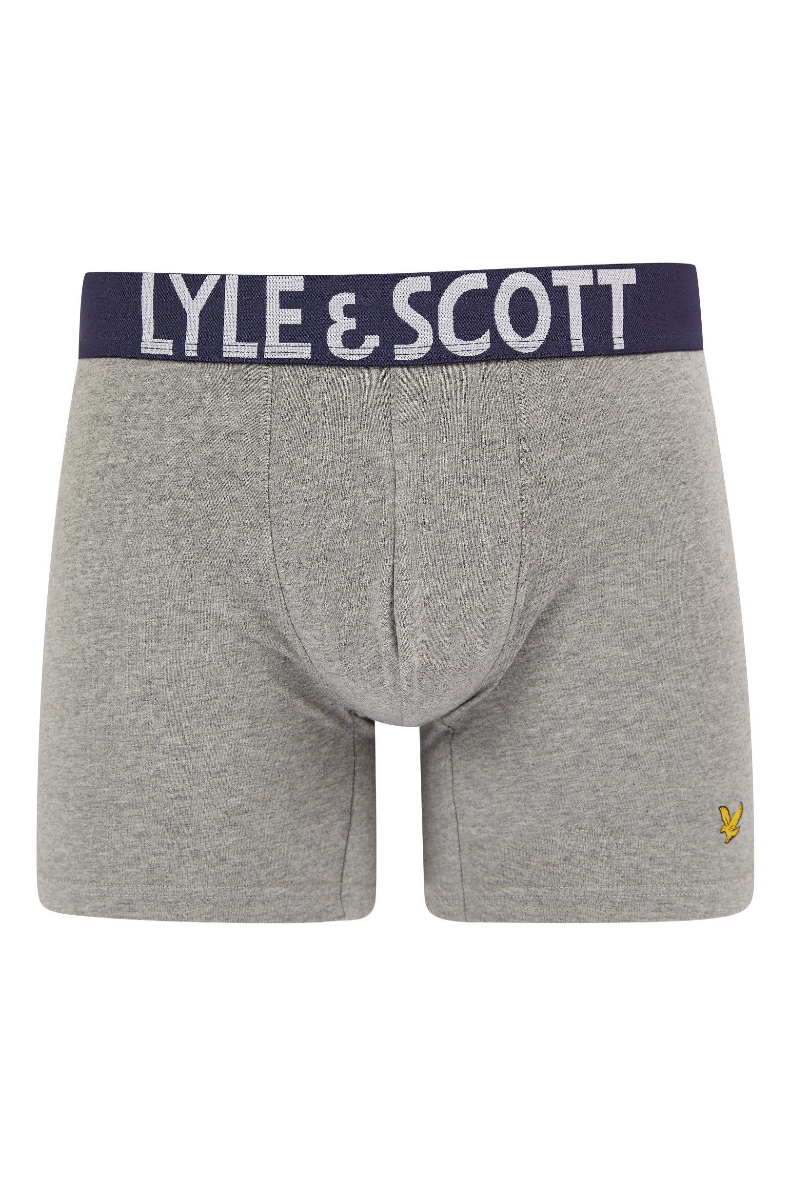 Lyle & Scott 3 Pack Daniel Men's Boxer Shorts - Wine Tasting / Grey Marl / Peacoat