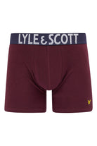 Lyle & Scott 3 Pack Daniel Men's Boxer Shorts - Wine Tasting / Grey Marl / Peacoat