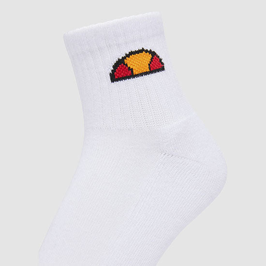 Ellesse Tallo 3 Pack Ankle Socks - White