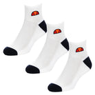 Ellesse Durano 3 Pack Quarter Socks - White