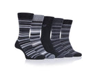 Farah Mens 5 Pack Cotton Rich Stripe Socks