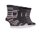 Farah Mens 5 Pack Cotton Rich Stripe Socks