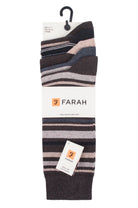 Farah Mens 5 Pack Cotton Rich Stripe Socks